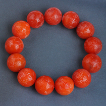 131 15 gr Baoshan material-a grain back to the cloud-tomatoes red Zee good South red Manau hand-string bracelet