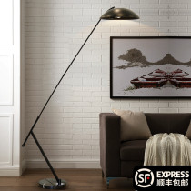 Post-modern floor lamp Living room simple vertical lamp Creative Nordic Bedroom lamp Marble light luxury office decorative lamp