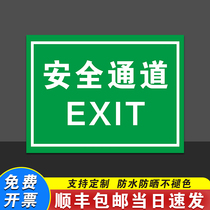 Safety Channel safety sign civilized construction site warning sign to enter the construction site must bring safety helmet