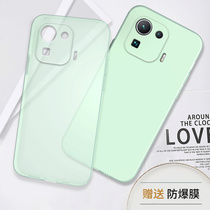 X-IT suitable for millet 11pro mobile phone case frosted same color key translucent all-inclusive anti-drop protective cover