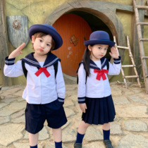 Uniform for men and women Childrens suit sailor uniforms spring and autumn banfu Primary school uniforms kindergarten garden uniforms Inlenge day JK