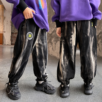 Boy pants childrens casual pants 2021 new fashionable trousers big boy boy spring and autumn clothes