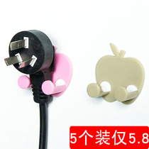 Plug hook wall hanging strong viscose load-bearing kitchen strong sticker power plug socket multi-function cute sticky hook