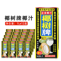 Coconut Tree Authentic Coconut Milk Drink 1L * 12 boxes of Jiangsu Zhejiang Shanghai and Anhui