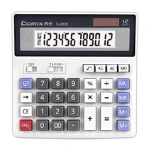 The Qi Heart C-2035 Comfort Computer Key Calculator Light Grey