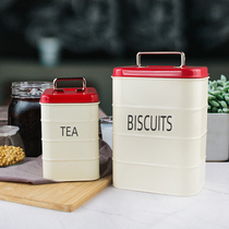 Tea cans Iron boxes tinplate cans One-pound tea packaging cans Vintage high-grade universal sealed tea storage cans