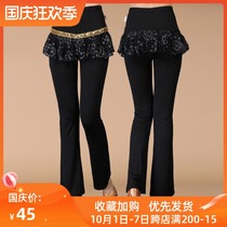 Square dance clothing new skirt pants big size pants dance fitness pants Latin dance practice pants adult performance pants Spring