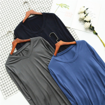 Mens autumn clothes one-piece blouses Modale interior wearing warm underwear autumn and winter beating undershirt male style long sleeves upper body