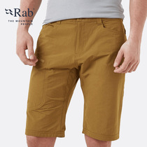 RAB ruipo Traverse mens shorts lightweight comfortable wear-resistant breathable stretch five-point pants 210g QFU-04