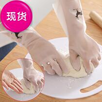 Clothes rubber cleaning type thin kitchen washed n housework Housemaid Waterproof Gloves Dishwashing clothes Stick Durable