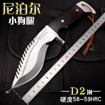 Tactical high hardness straight knife One-piece keel outdoor knife field survival saber sharp edge special battle self-defense knife