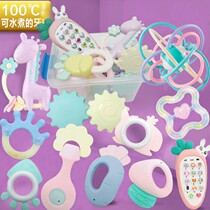 Water-cooking tooth gum newborn baby baby hand rocking bells grinding tooth stick Puzzle Toy Package for 0-3-6-12 months