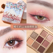 Nine-color eyeshadow palette earth color 2022 new ins parity student matte pearlescent net red burst eyeshadow female