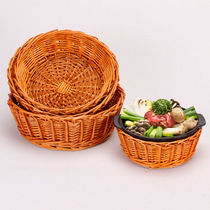 Hotel farmhouse Clayman basket hand-woven wicker casserole basket wicker storage basket sand pot mat large discount