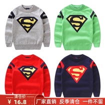 (Anti-season clearance) boys knitted sweater 1 year old baby sweater 2021 autumn children Korean pullover sweater