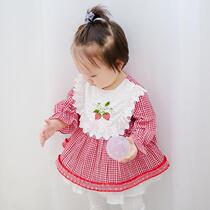 2019 autumn new girls Spanish childrens clothing baby embroidered dress children childrens dress 9202