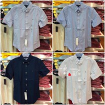 (Spot On) TOMMY Tommy Mens Summer Classic Business Leisure Oxford Textile short sleeve shirt