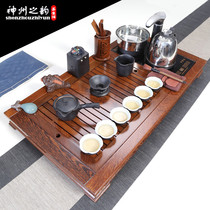 Kung Fu tea set office tea solid wood tea tray whole set of household tea tea full automatic Integrated Water tea table