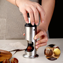 304 stainless steel punching type chestnut-opening shell of chestnut-peeling opening knife cut and peeling machine with opening machine