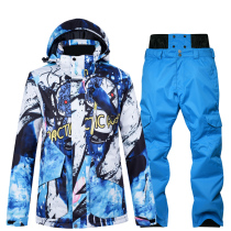 2021 new ski suit pants suit mens veneer outdoor windproof breathable slim thickened warm stormtrooper