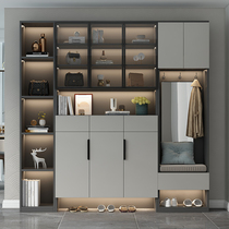 Shoe cabinet home door porch cabinet integrated storage cabinet living room wall partition cabinet light luxury wine cabinet