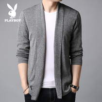 Flowers Playboy Sweater Sweater Sweatshirt Spring Autumn Season Knit Undershirt Handsome outside wearing loose jacket mens clothing