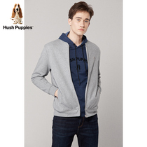 Hush Puppies Dummies Men Autumn Cotton Baseball Collar Zipper Cardigan Sweater Jacket) PC-29552D