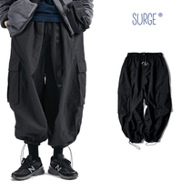 SURGE 3M Reflective Printed LARGE POCKETS Elastic adjustable waist LOOSE wide leg DRAWSTRING pants