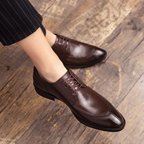 In the spring of 2022 new Korean edition of casual and pointed scalp shoes male British and Hairy style mens shoes