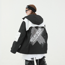 SSURPLUS co-name PCMY Couple Couple Plus Cotton Suit Men and Women Autumn and Winter Tide Card ins Coach Jacket