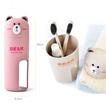 Cup cute creative students in wind teenage toothbrush cup dorm cartoon plastic suit portable with a simple cover