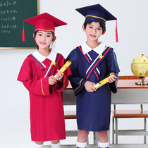 Childrens doctoral clothes primary school kindergarten bachelors clothes performance clothes doctors cap graduation photo dress photography performance clothes