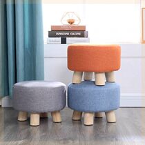 Single net red sitting pier desk round stool gray luxury cartoon sleeping round pier changing shoe stool sofa sitting