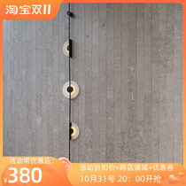 Modern light luxury minimalist marble strip wall lamp living room background wall designer creative hotel lobby staircase decoration