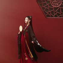 Chi Xia Liu Lan: Frost Ling original improvement Hanfu big sleeve shirt spring female crane heavy industry embroidery Joker spot