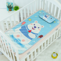 Childrens ice mat cartoon bear baby mat fiber mat washable kindergarten straw mat 0 6*120m