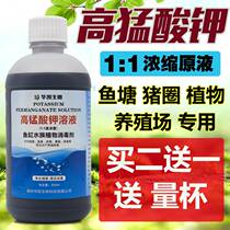 Special potassium permanganate disinfectant solution for plant aquarium farms