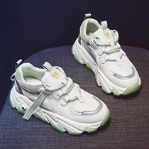 2020 Spring daddy shoes womens thick-soled New Spring wild ins trendy shoes leisure inner sports shoes X0307