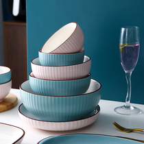 Couple suit 2 people bowl chopsticks household 2021 new Japanese tableware creative personality dishes