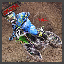 Oil fishing island spot 2017 FOX 360 blue off-road suit cross-country suit imported fox cross-country suit