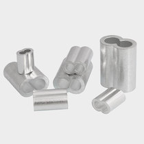 Steel wire rope with aluminium sleeve aluminium clamping head 8-word hole clip aluminium buckle quick clamping head steel wire rope clamping head M1-M10