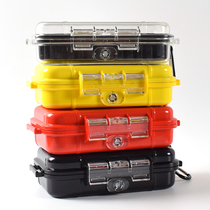 Outdoor waterproof box ABS plastic moisture-proof shockproof pressure-proof box Buffer rubber pad Travel EDC tool sealed storage box