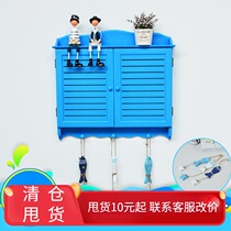 Mediterranean Style Electric Table Box Shielded Shutter Electric Meter Box Shelter Box Decoration Painting Wall Decoration Distribution Box Decoration Box
