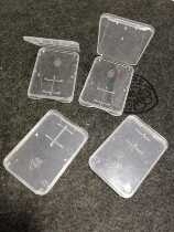 TF SD double card storage box transparent small white box pp plastic packaging box memory card holder card box ultra-thin model