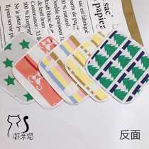 Shrimp rice cat untwisted yarn small square towels pure cotton multifunction handkerchief 5 set of flaps a set of hair 6 strips