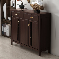New Chinese solid wood shoe cabinet American pure large capacity Home door All-Chinese living room Xuanguan wood containing cabinet wood