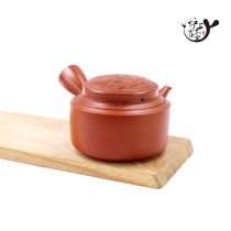 Imported from Japan the first generation of Beilong Peony carved pottery side-bound emergency teapot Japanese tea ceremony stove there is a pot on the stove