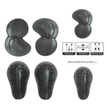 2019 new motorcycle riding jeans protective gear thickened anti-fall black knee pads leggings and crotch protection four-piece suit