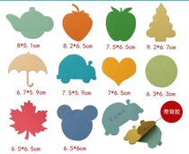 Creative love signature card modeling adhesive holiday writing wish card paper wishing activity heart-shaped color message