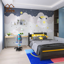 Environmental protection personality customization Boy bedroom childrens room wall panel bamboo and wood fiber integrated wall panel Cartoon splicing gusset